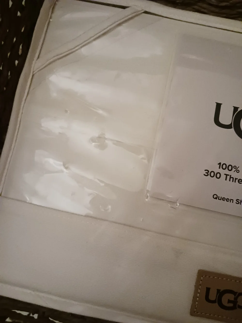UGG White Queen Sheet Set 100% Cotton